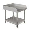 Stainless Steel Food Prep Table Commercial Kitchen Storage Work Top Edges Shelf