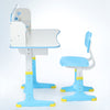 Kids Desk Chair Set School Student Child Kids Study Table Height Adjustable Wfzm