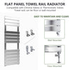 Bathroom Towel Rail Radiator Designer Flat Panel Chrome Heated Warmer Rad