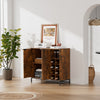 Freestanding Floor Wine Rack with Wine Bottles Holder, Whisky Liquor Cabinet Bar