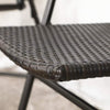 Rattan Patio Dining Chairs Outdoor Wicker Sling Chairs Patio Dining Chairs 2Pcs