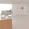 Hanging Corner Cabinet Concrete Grey 57x57x60 cm Engineered Wood Side Table High Gloss White 50x30x50 cm Engineered Wood