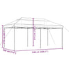 Foldable Party Tent - Taupe 580x292x315 A5N1