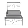 Simple Budget metal bed Single bed Frame w/Mattresses Option Bedroom Furniture