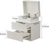 Modern Wooden Finish with Drawers Lift Bedside Table Nightstand RGB LED Light UK
