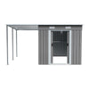 9 X 5.5ft Large Metal Shed Outdoor Garden Tools Storage House with 2 Door Window