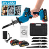 3000RPM 21V Reciprocating Saw Cordless Portable Hand Electric Wood Metal Cutter