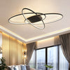 Modern Oval Planet Chandelier Light LED Ceiling Lights Dining Living Room Decor
