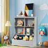 Toy Storage Organizer Childrens Multi-Functional Bookcase Toy Storage Bin-Grey