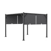 Steel Frame Outdoor Adjustable Pergola Gazebo Garden Sun Shade Canopy Shelter
