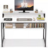 Computer Desk Laptop PC Study Table Writing Home Office Desk Workstation Shelves