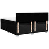 Box Spring Bed with Black 180x200 Fabric B7O8