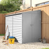 5X9FT Outdoor Garden Storage Shed Metal Lean to Pent Shed for Tool Bike