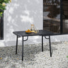 Outdoor Dining Table Metal Slatted Garden Patio Tables Bbq Drinks Serving Table