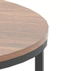 Nesting Coffee Tables Set of 2, Round Stacking Sofa Side Tables for Living Room