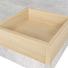 Modern Coffee Table with Concrete Effects Square Table Living Room Furniture