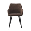 2× Kitchen Dining Chairs Velvet Faux Leather Fabric Padded Home Office Chair set