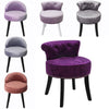 Bedroom Padded Seat Vanity Chair Makeup Stool Dressing Table Velvet Pouffe Chair