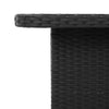 Garden Table Outdoor Table Dining Table Poly Rattan and Acacia Wood