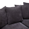 Modern L-Shaped Corner Sofa 3 Seater Armchair Couch With Storage Chaise 6 Pillow