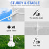 3*9m 5-Sided Iron PE Cloth Spiral Pipe Pergola Canopy Patio Gazebo Play Tent