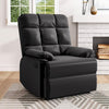 PU Leather Manual Recliner Chair Multifutional Seat w/Footrest for Living Room