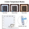 White Modern Dressing Table with LED Lights Mirror Vanity Make up Desk Stool Set