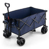 Folding Collapsible Wagon Utility Camping Beach Shopping Cart Adjustable Handle