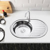 Single/Double Bowl Kitchen Sink Stainless Steel Undermount Drainer Waste Kit NEW