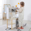 Large Wooden Play Kitchen Kids Pretend Cooking Role Play Toy with Utensils Gift