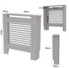 92/100cm Tall Radiator Cover Wood Cabinet MDF Grill Shelf Panel Protector