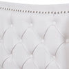 Double Size Bed Frame With Storage Drawers 4ft6 White Faux Leather Headboard