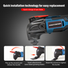 21V Cordless Oscillating Multi Tool 6 Speeds Sander Scraper Saw With 2 Batteries