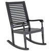 Outdoor Rocking Wooden Patio Adirondack Chair for Balcony Garden Chairs Black