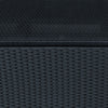 Side Table Furniture Tempered Glass Garden Patio Wicker Black