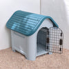 Small- Large Dog House Outdoor Indoor Puppy Shelter Dog Kennel with Air Vents UK