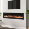 Modern 70 inch Insert/ Wall Mounted LED Fireplace Electric Inset Fire 9 Color UK