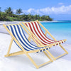 Outdoor Lounger Folding Recliner Hard Wood Garden Beach Sea Side Chair Deckchair