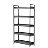 2 x 5 Tier Contemporary Industrial Bookshelf/Shelving Unit Light Oak 1750mmH
