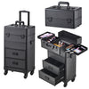 Rolling 4 in 1 Makeup Trolley Beauty Trolley Case w/Drawers Hairdressing Case
