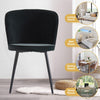 Dining Chairs Set of 2/4 Velvet Kitchen Chairs with Metal Legs