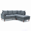 L-Shaped Corner Sofa, Sectional Couch with Built-in USB Port Chaise