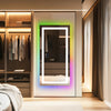 Smart Large LED Bathroom Mirror RGB Illuminated Bluetooth Time Digital Display
