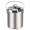 1.2 L Double Walled Stainless Steel Insulated Ice Bucket with Lid & Tong Party