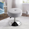 Swivel Round Adjustable Makeup Side Stool Velvet Footstool Dressing Table Stool
