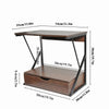 2-Tier Desktop Printer Stand Holder Shelf Printer Stand with Storage Drawer