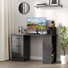 Computer Desk w/ Storage, Writing Study Table for Home Office, Black