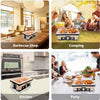 Portable Japanese BBQ Grill,Indoor/Outdoor Tabletop Charcoal BBQ w/Adjust Vent
