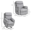 Power Lift Recliner Chair Electric Riser Armchair for Elderly w/Massage Function