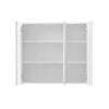 3 Doors Bathroom Cabinet Wall Mounted Mirrored Cupboard with 6 Shelves Storage